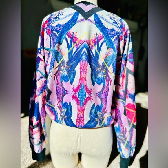 Adidas Florera Exotic Birds Trefoil Crew Sweatshirt - Picture 4 of 9